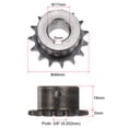 thumbnail image 2 of 2 Packs ISO/DIN 06B-1 Roller Chain Sprocket B Type 17mm Bore, 3/8" Pitch, Hardened 15 Tooth, 2 of 5