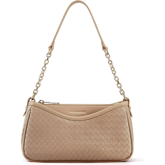 CAILDANL Shoulder Bag for Women Small Purse Trendy Clutch Hobo Bag Vegan Leather Mini Handbag with Zipper Closure