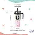thumbnail image 6 of Zak Designs 40oz Wicked Halloween Straw Handle Tumbler, Double Wall Vacuum Insulated Stainless Steel Waverly Tumbler with Durable Plastic Straw, Travel Straw Tumbler with Handle, Ombre, 6 of 6