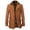 Khaki, variant on Winter Men Wool Blends Coats Slim Fit Thick Woolen Peacoat Color: Black Size: XXL