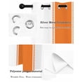 thumbnail image 5 of Orange Thermal Insulated Blackout Curtains for Bedroom 54 Length Stripes Solid Color Room Darkening Curtain 1 Panel Grommet Window Curtain Drape for Living Room Nursery Room, 5 of 7