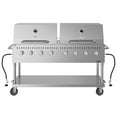 thumbnail image 6 of 60 in. 8-Burner Commercial Outdoor Propane Gas Grill with 2 Roll Dome Covers in Stainless-Steel, ETL Listed (CGKIT6-D30D30), 6 of 13