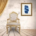 thumbnail image 3 of Bellissimo Art  20x24 Gold Ornate Wood Framed with Double Matting Museum Art Print Titled - Blue Swish I, 3 of 4