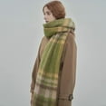 thumbnail image 4 of CoCopeaunts Women Long Plaid Blanket Chunky Scarf Oversized Checked Scarf with Tassel Winter Scarves Wrap Shawl, 4 of 5