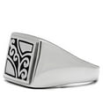 thumbnail image 4 of Luxe Jewelry Designs Men's Stainless Steel Tapered Ring with Epoxy - Size 9 (Pack of 2), 4 of 4
