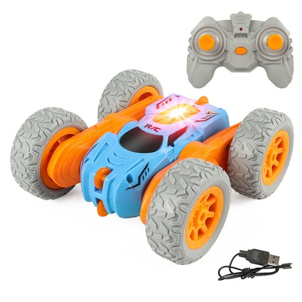 Mini coche acrobático de doble cara de alta velocidad con luces giratorias de 360 grados, coche de control remoto para niños, coche de brazo de torsión, coche de escalada a la deriva.