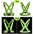 thumbnail image 2 of Reflective Night Running Vest 2 Pack Adjustable Elastic Running Gear Hi Vis Suspenders Vest For Biking,Walking,Jogging,Motorcycle,Cycling High Visibility Reflective Gear, 2 of 7