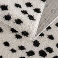 thumbnail image 6 of BoutiqueRugs Cansu Polka Dot Shag Area Rug - Black - 2' x 3', 6 of 14