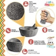 thumbnail image 3 of Handmade Mexican Molcajete Mortar and Pestle, Volcanic Stone Grinder for Spices, Salsa, Guacamole, and More, Authentic Molcajete de Piedra Volcanica Made in Mexico。, 3 of 14