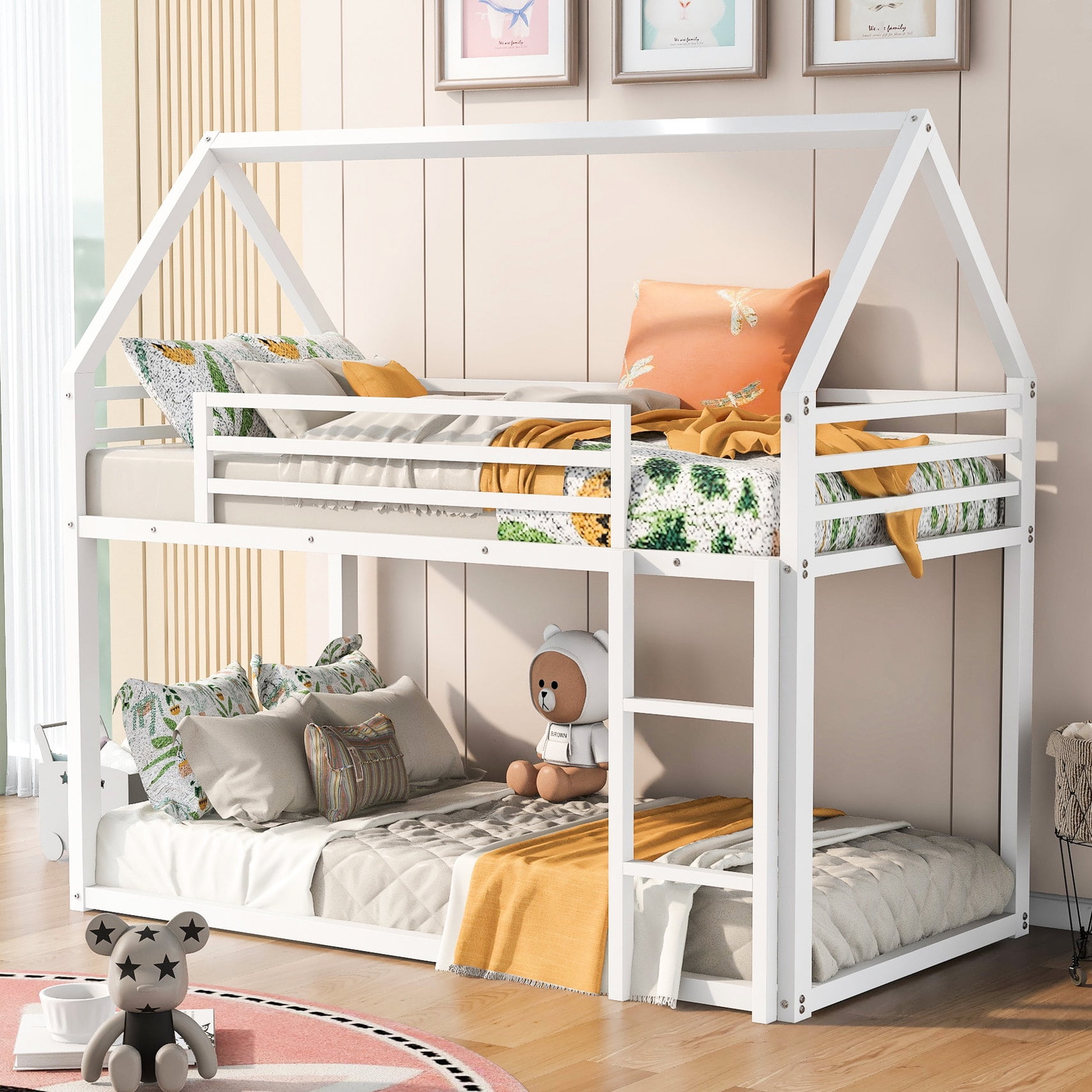 metal bunk bed with easy product