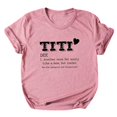 thumbnail image 5 of SDNall T-Shirts for Women Short Sleeves Letter Print Casual Tops T-Shirt, 5 of 9