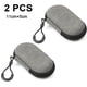 thumbnail image 1 of Estuche de transporte para auriculares, paquete de 2, miniorganizador de almacenamiento, estuche para monedas, billetera para MP3 y auriculares Bluetooth, 1 of 8