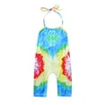 thumbnail image 2 of gljltg Toddler Girls Kids Jumpsuit One Piece Floral Dinosaur Playsuit Strap Romper Summer Outfits Clothes, 2 of 9