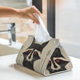 thumbnail image 5 of Kdxio Retro Raccoon Graphic Print Print Tissue Box Cover,Modern PU Leather Rectangular Tissue Box Holder for Bathroom Living Room Bedroom Office Desk Car Home, 5 of 6