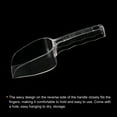 thumbnail image 4 of Uxcell PC 8.27x1.97" Flour Cereal Sugar Handle Shovel Scoop, Clear 2 Pack, 4 of 6