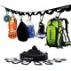 thumbnail image 1 of 18quot; Bolsa de peso para base de sombrilla de patio, pesas redondas para soporte de sombrilla al aire libre, bolsas de arena impermeables con asa lateral duradera (negro), 1 of 5