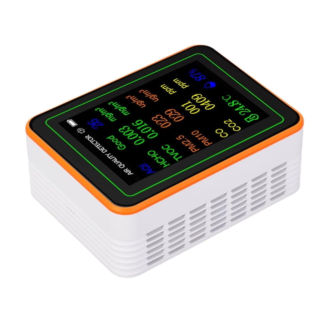 Detector De Aire TFT Pantalla Recargable Del Medidor Temperatura Interior Temperatura Herramienta De Prueba De Humedad Para La Oficina De Negocios Interiores En El