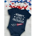 thumbnail image 4 of Mommy's Little Firecracker - 4th of July Themed Infant Bodysuit - Funny Outfit for Babies Celebrating Independence Day - Ideal Gift for Newborns - Baby Outfit - Newborn Navy, 4 of 6