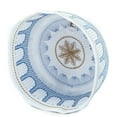 thumbnail image 4 of Windproof Bomber Hats Muslim Cotton Embroidered Flat Hat For Men,Blue Male Flat Hat S, 4 of 4