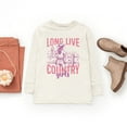 thumbnail image 2 of Long Live Country Girls Glitter - Youth Long Sleeve Graphic T-Shirt, 2 of 9