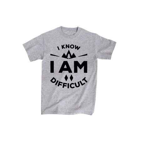 I Know I Am Difficult Ski Mountain - Men's Short Sleeve