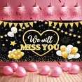 thumbnail image 4 of Gold Stars Farewell Banner Heart Design Glitter Balloons for Goodbye Party Retirement Event Indoor Celebration, 4 of 7