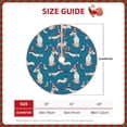 thumbnail image 2 of Rateoe Festive Dachshund Fun Pattern Christmas Tree Skirt with Ties, Christmas Tree Decorations, Farmhouse Christmas Decor Xmas Holiday Decorations-48", 2 of 6