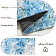 thumbnail image 6 of Teal Blue Wisteria Round Area Rug 7Ft Washable Circle Rugs for Dorm Laundry Room, Sprinng Summer Pastoral Botanical Non-Slip Carpet Floor Mats Indoor Outdoor Carpet Runner Aesthetic Home Decor, 6 of 8
