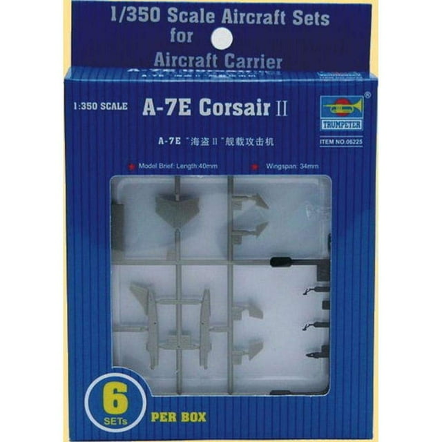 Set de avión Trumpeter A-7E Corsair II a escala 1/350 con calcomanías