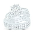 thumbnail image 3 of 14Kt White Gold 1 3/4Ctw Natural Diamond Ana M 1/4Ct-Crd, Round Trio Set, Womens Size: 7 / Mens Size: 9, 3 of 3