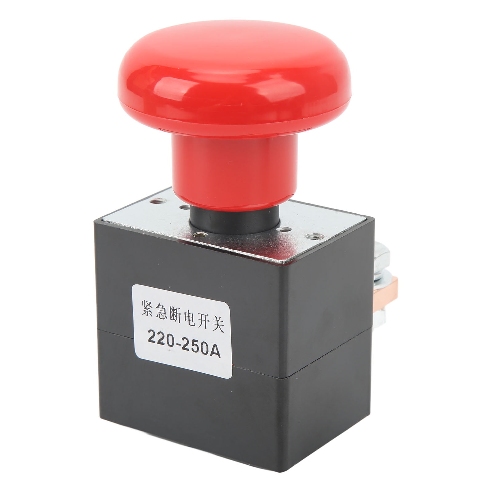Emergency Stop Button Switch, 220250A Weatherproof Momentary Stop