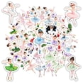 thumbnail image 5 of 35pcs Charming Ballerina Stickers Elegant Fairy Stickers Playful Kids Stickers for Luggage Phone Laptop, 5 of 9