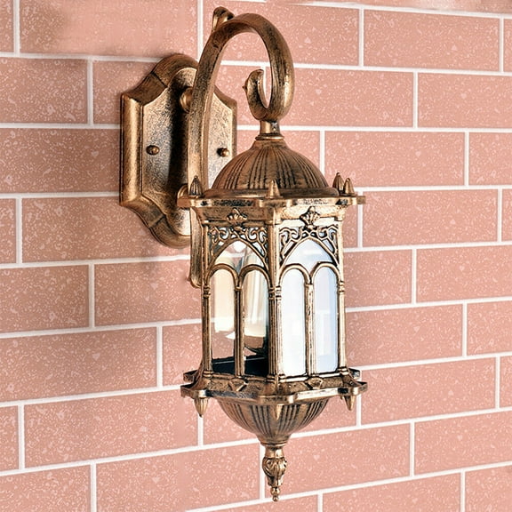 Denest Antique Vintage Lantern Light Fixture Waterproof Wall Sconce Porch Lamp Outdoor