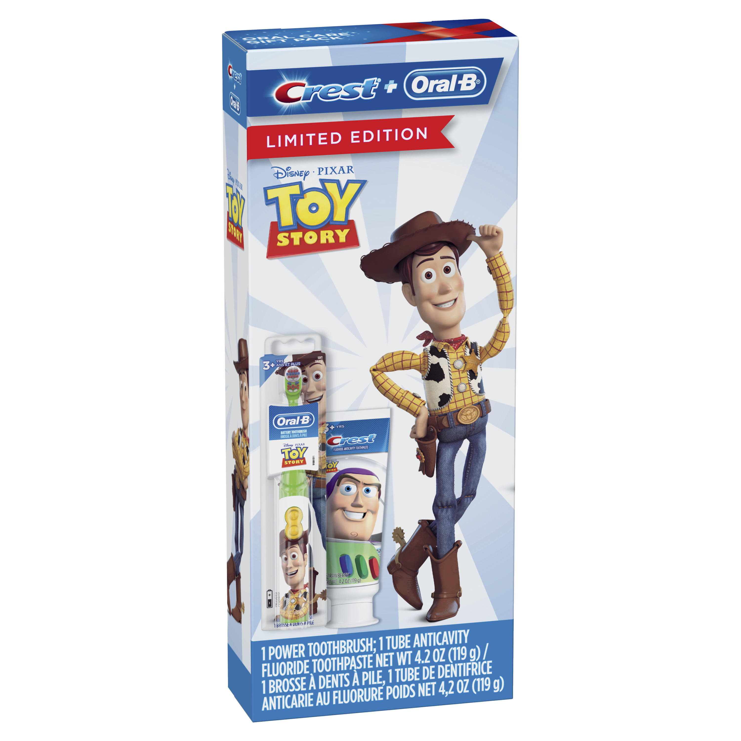 Crest & Oral-B Kids Disney Pixar Toy Story Gift Pack with Power Toothbrush  and Toothpaste, 4.2 Oz - Walmart.com