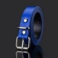 thumbnail image 3 of Boys Girls Vintage Retro Thin Waist Strap Children Leather Belt Pin Buckle Waistband Trouser Dress Belts BLACK, 3 of 8
