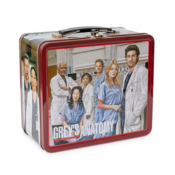 Lunch Box Tote Toynk, lata de metal, estilo retro, programa oficial de televisión