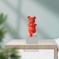 thumbnail image 4 of Funny French Sttue Figurines Dog Sculpture Hotel Bedroom Decortion rts , Red, 4 of 7