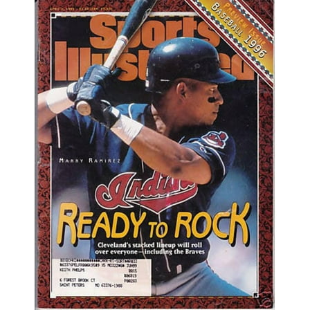 Manny Ramirez Cleveland Indians 1996 Sports Illustrated magazine