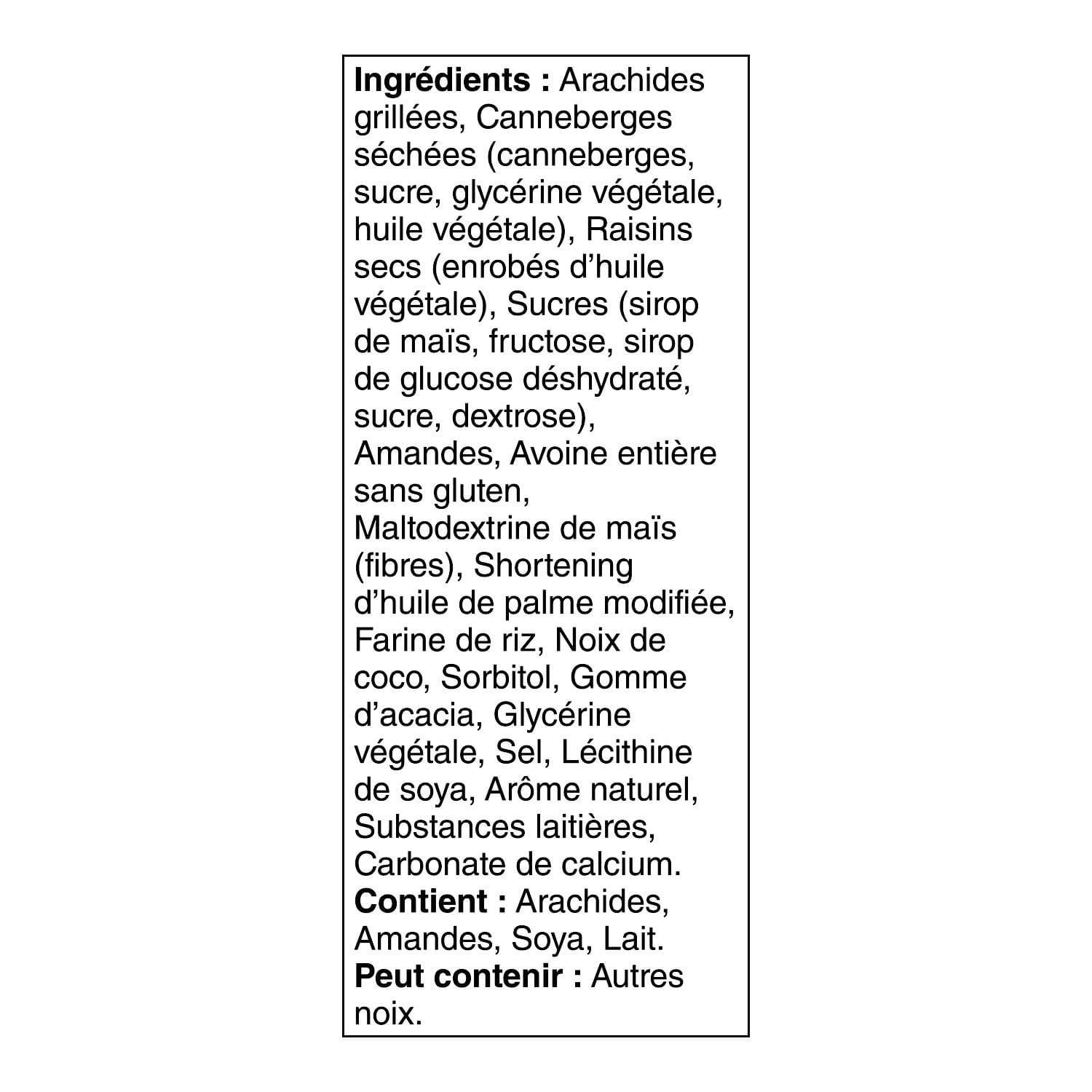 Barres Special K Noix et grain Canneberges et amandes 165 g, 5 barres 165 g, 5 barres