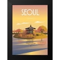 thumbnail image 2 of ARCTIC FRAME 11x14 Black Modern Framed Museum Art Print Titled - seoul travel poster, 2 of 5