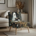 thumbnail image 3 of HELLHERO Ghost Anti Scratch Stain Protection Armless Accent Slipper Chair Cover Dustproof Armless Accent Chair Soft Cover for Armless Chair, 3 of 8
