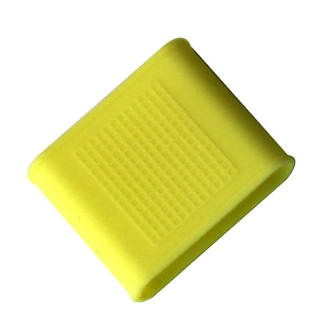 Soft Golf Finger Sleeves Silicone and Durable Natural Silicone Protector Support Wrap Yellow 23mm
