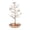 Gold, variant on Jewelry Display Necklace Earring Organizer Holder Metal Birds Tree Stand with Tray Antique Bracelet Rings Rack Tower Decoration for Women Girl (11.8 Inch Gold 1PC)