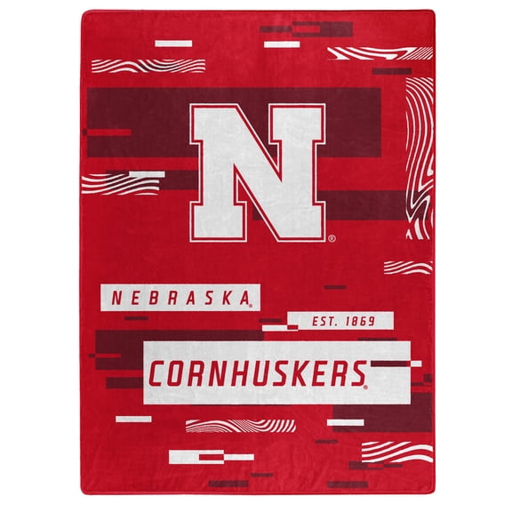 The Northwest Group  Nebraska Huskers 50" x 60" Digitize Raschel Throw Blanket
