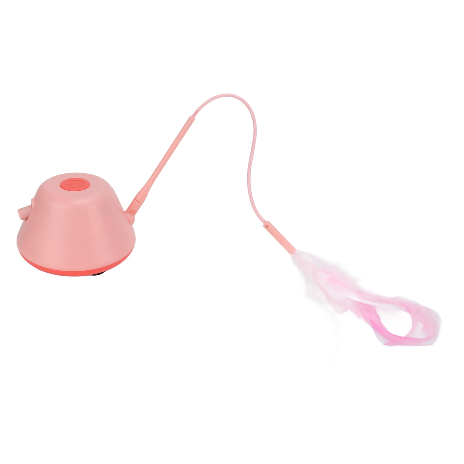 Yajisi Automatic Cat Toy Interactive 3 Modes LED Moving Electric Kitten Feather Toy for Indoor Cats, Pink, Built-in Battery, 5.12 inches / 13 cm
