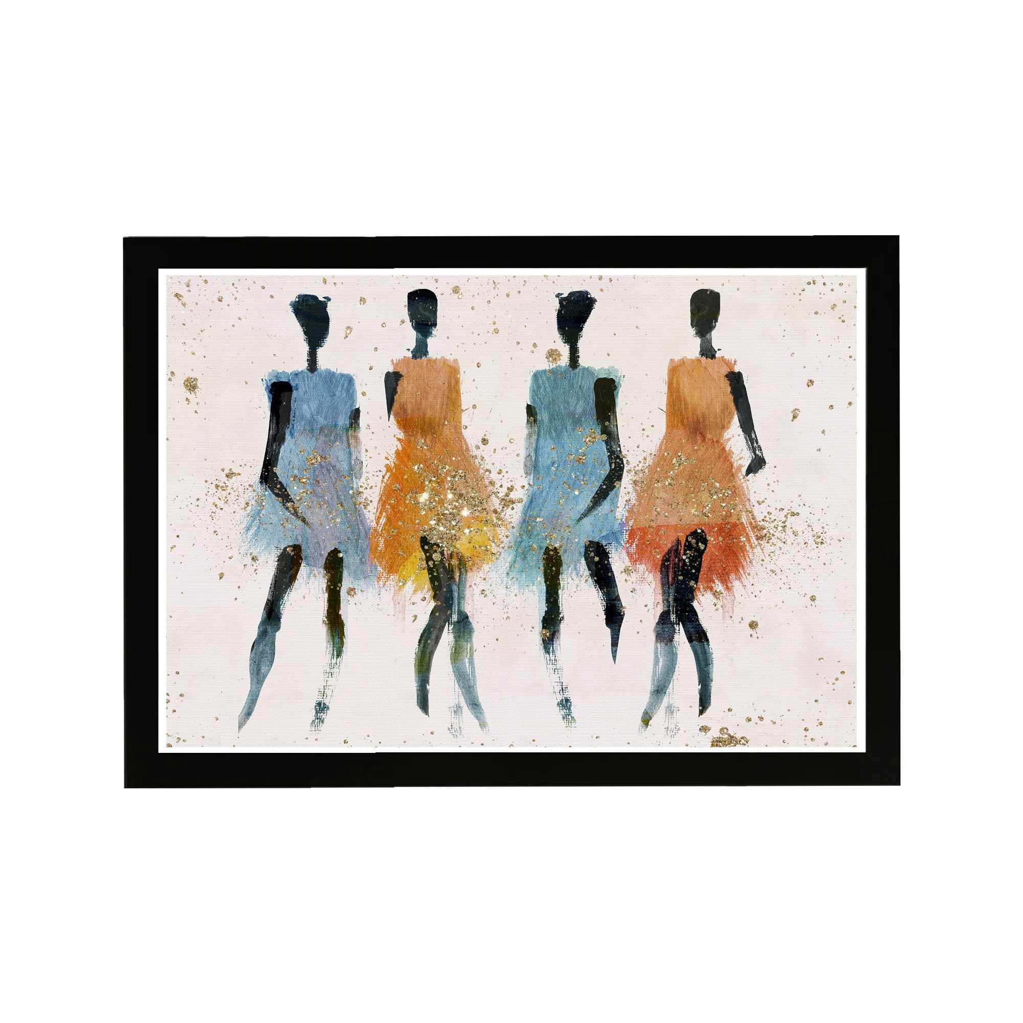 Wynwood Studio Fashion and Glam Framed Wall Art Prints 'Sun Gals' Dress