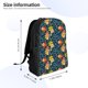 thumbnail image 4 of Balery Blue Floral Mochila - Mochila Estilosa y Duradera para Laptop de 15 Pulgadas con Tela Oxford Impermeable, 4 of 8