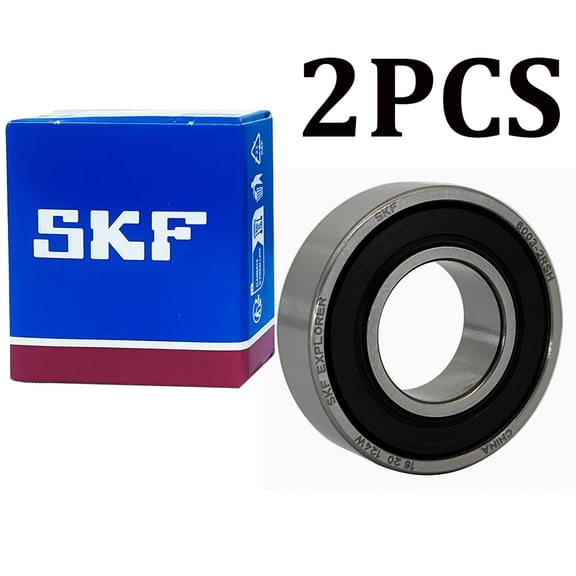 SKF 6003-2RSH Sealed Ball Bearings 17x35x10mm 2 Pack