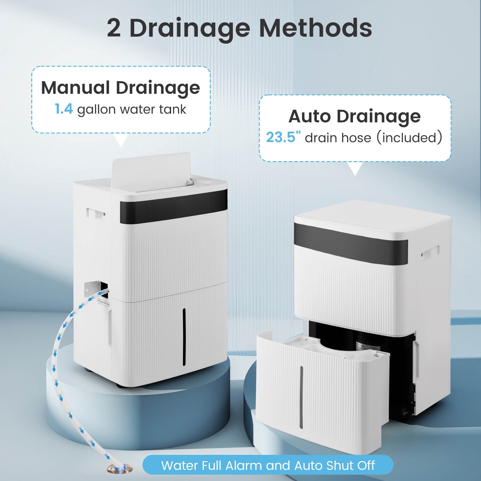Costway 22-Pint(DOE) Dehumidifier with 3-Color Indicator For Home  6000 Sq.Ft  Coverage Area (MAX 74Pint at 95°F, 90%RH)