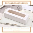 thumbnail image 3 of CCOCC 2026 New 20 Pcs Cake Boxes Safe Deposit Box Dessert Packing Boxes Cookie Containers for Gift Giving Egg Tart Boxes with Window Mini Packing Box White Paper, 3 of 6
